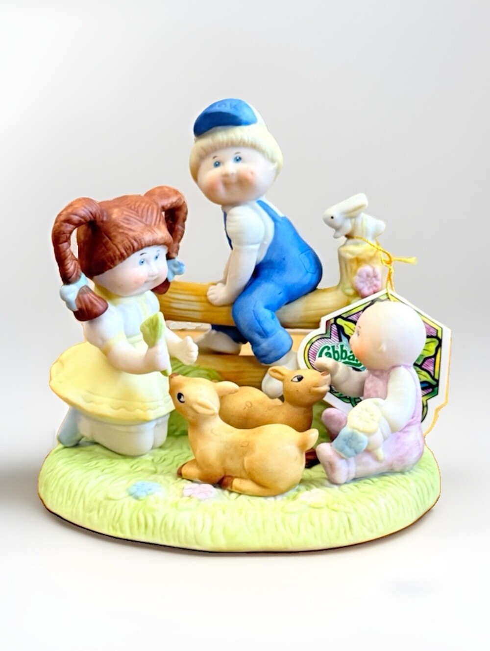 Vintage Cabbage Patch Kids “Deer Friends” Porcelain Figurine 1983 New